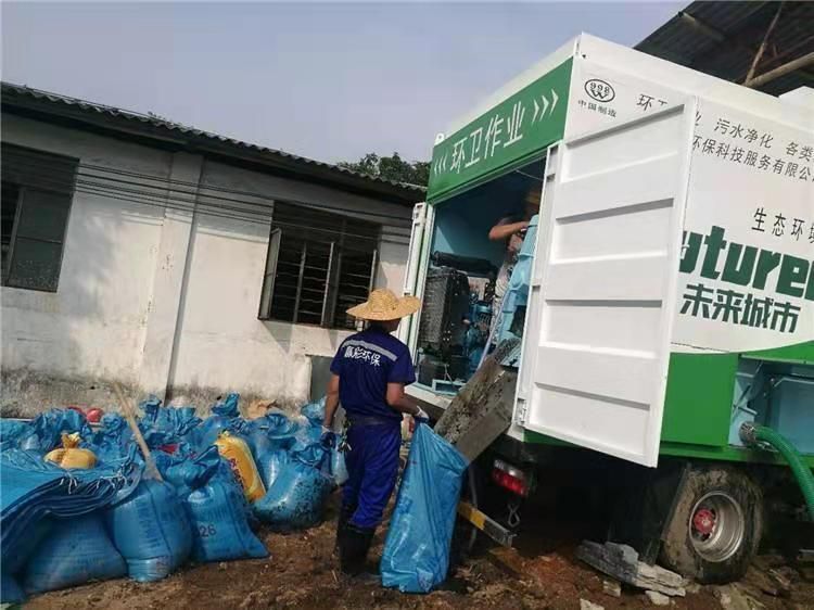 湖滨工业污泥压干处理